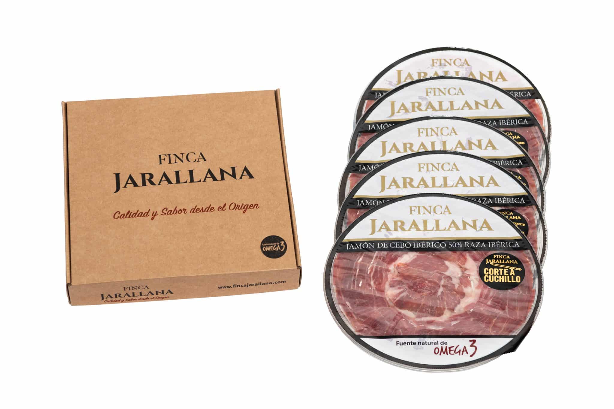 Jamón ibérico cortado a cuchillo 5x100g - Imagen 2