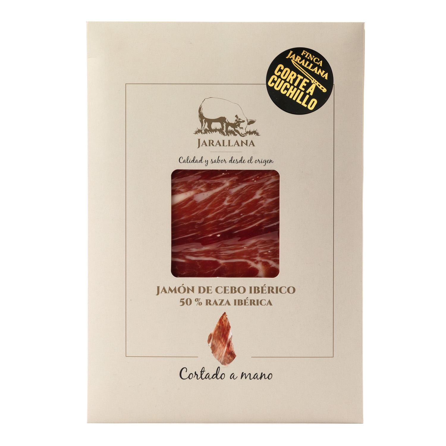 Jamón de cebo cortado a cuchillo 1x100g