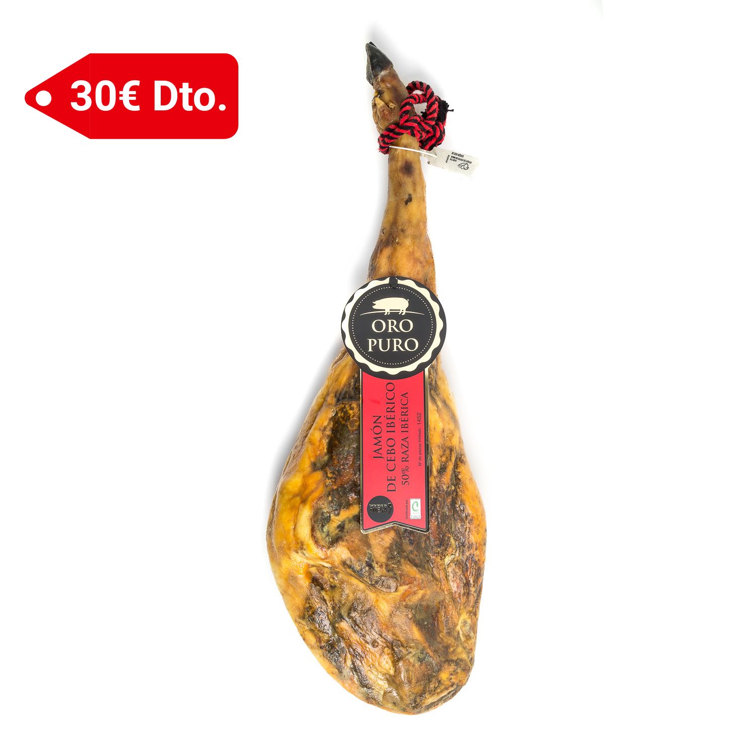 Jamón de cebo ibérico 50% Oro Puro
