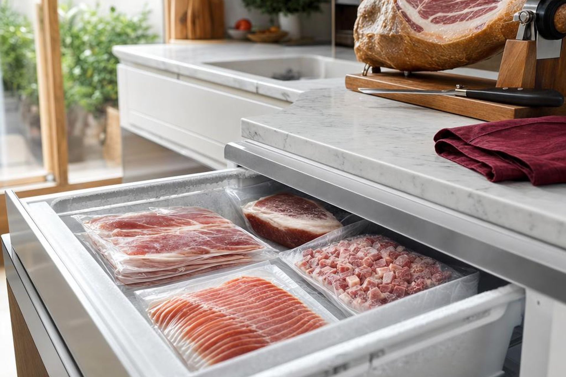 se puede congelar el jamon serrano | Nevera Española